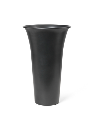 ferm LIVING Spun Aluminium Vase – Blackened Aluminium