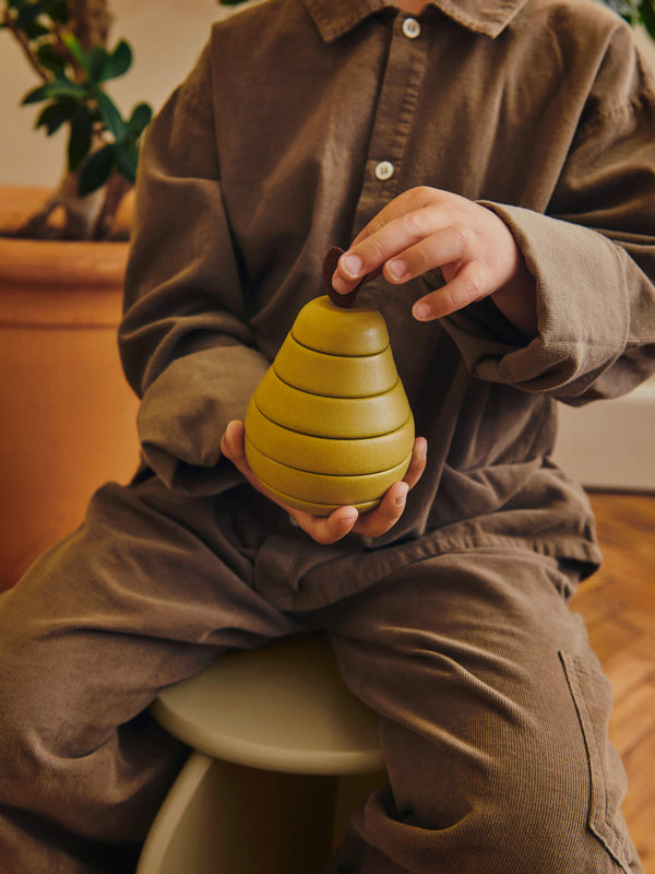 ferm LIVING Stacking Apple and Pear – Set of 2 – Multi