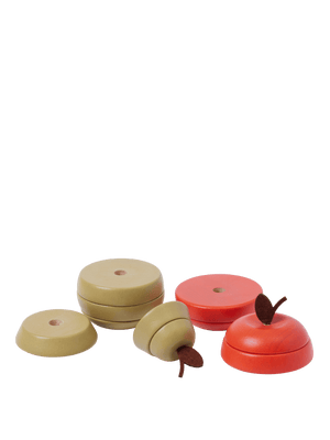 ferm LIVING Stacking Apple and Pear – Set of 2 – Multi