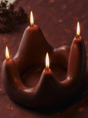 ferm LIVING Stala Candle Ring – Dark Grape