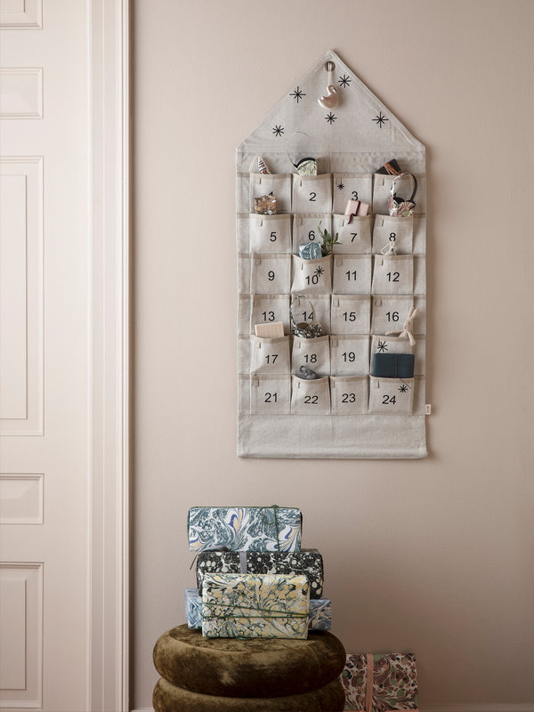 ferm LIVING Star Christmas Calendar – Sand
