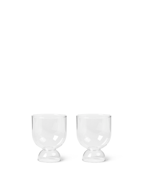 ferm LIVING Still Glasses – Set of 2 – Clear
