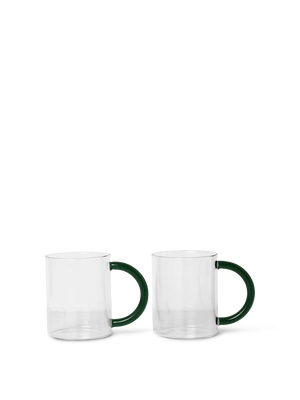 ferm LIVING Still Mug – Set of 2 – Clear