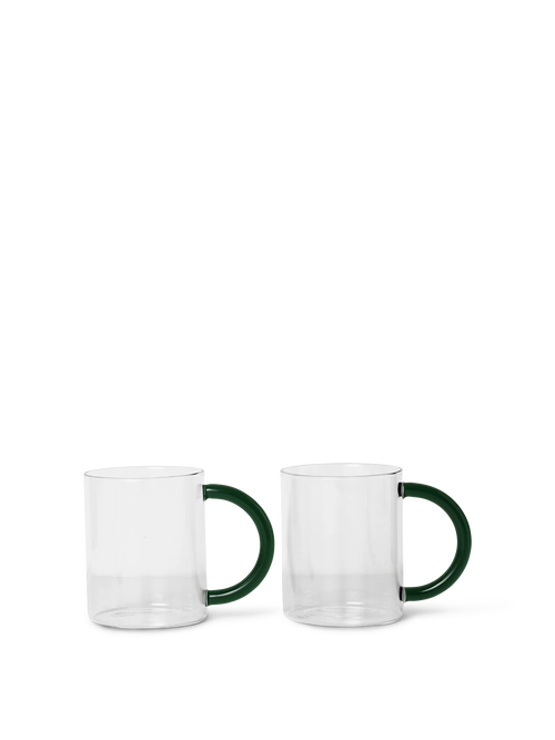 ferm LIVING Still Mug – Set of 2 – Clear
