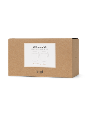 ferm LIVING Still Mug – Set of 2 – Clear
