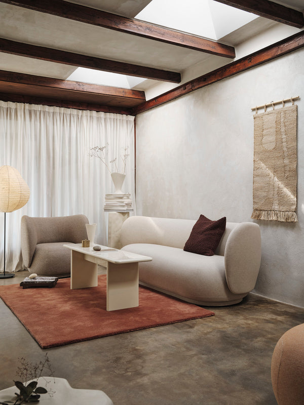 ferm LIVING Stille Tufted Rug 140 x 200 cm – Red Brown