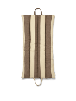 ferm LIVING Strand Folding Mat – Carob Brown / Parchment