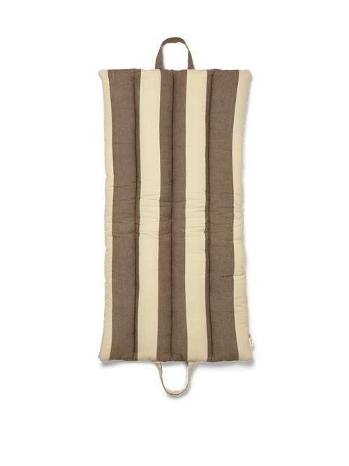ferm LIVING Strand Folding Mat – Carob Brown / Parchment
