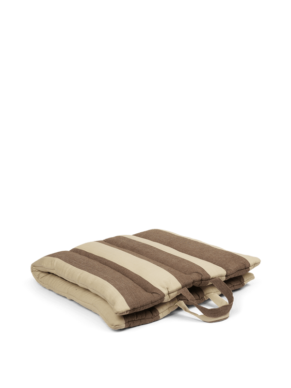 ferm LIVING Strand Folding Mat – Carob Brown / Parchment