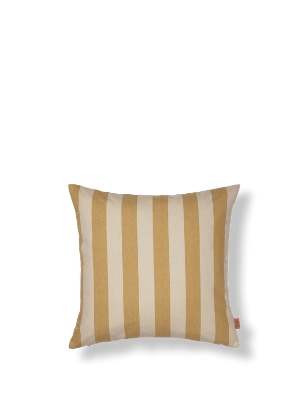ferm LIVING Strand Outdoor Cushion – Warm Yellow / Parchment