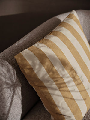 ferm LIVING Strand Outdoor Cushion – Warm Yellow / Parchment