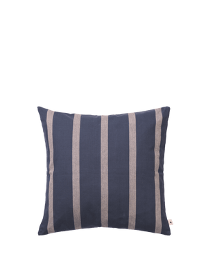 ferm LIVING Strand Outdoor Cushion – Indigo Blue / Parchment