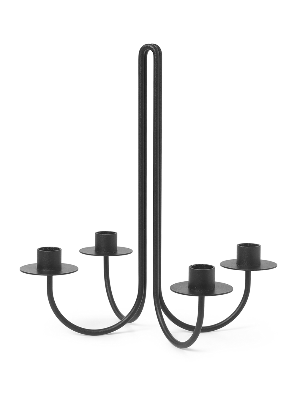 ferm LIVING Sway Candelabra – Black