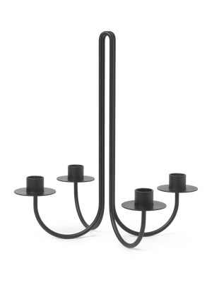 ferm LIVING Sway Candelabra – Black