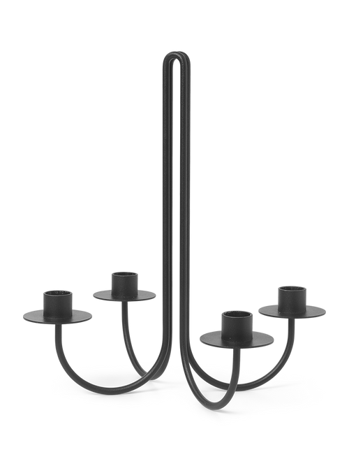 ferm LIVING Sway Candelabra – Black