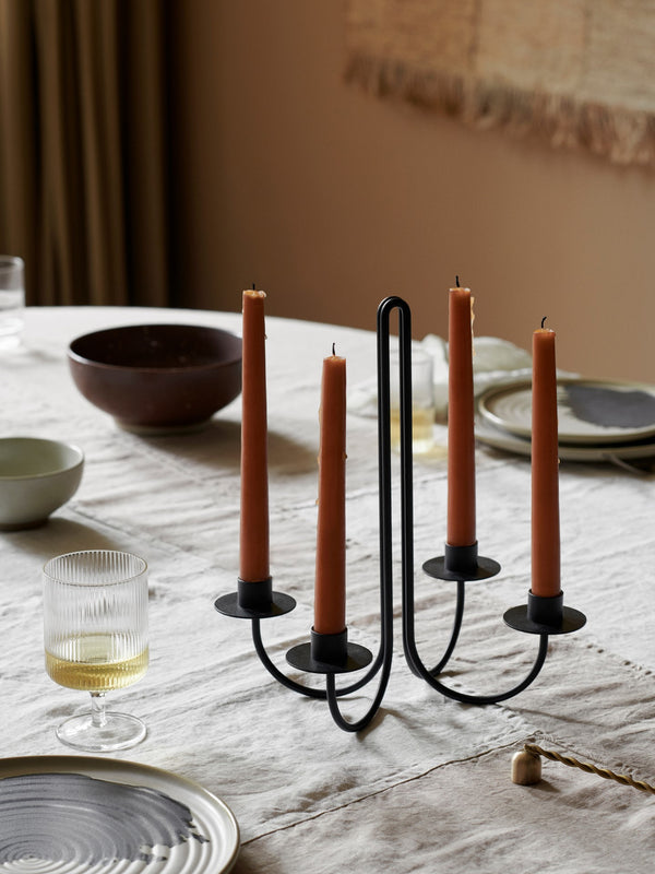 ferm LIVING Sway Candelabra – Black