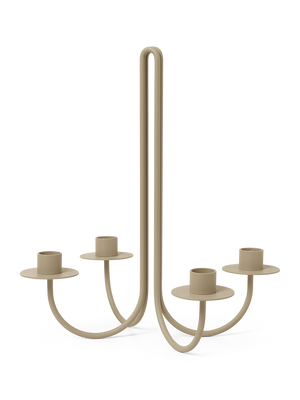ferm LIVING Sway Candelabra – Cashmere