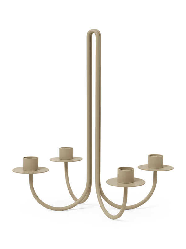 ferm LIVING Sway Candelabra – Cashmere