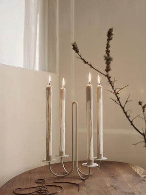 ferm LIVING Sway Candelabra – Cashmere