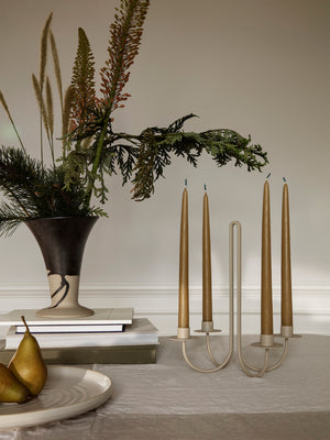 ferm LIVING Sway Candelabra – Cashmere