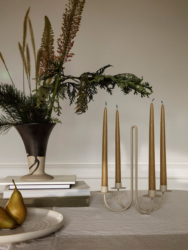 ferm LIVING Sway Candelabra – Cashmere