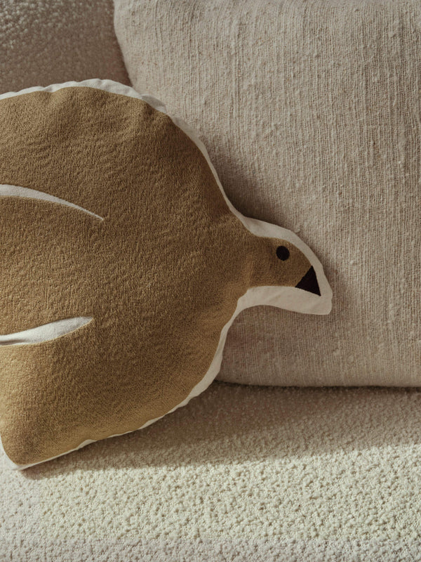 ferm LIVING Swif Bird Cushion – Silver Fern