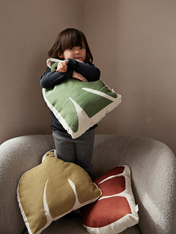 ferm LIVING Swif Bird Cushion – Avocado Green