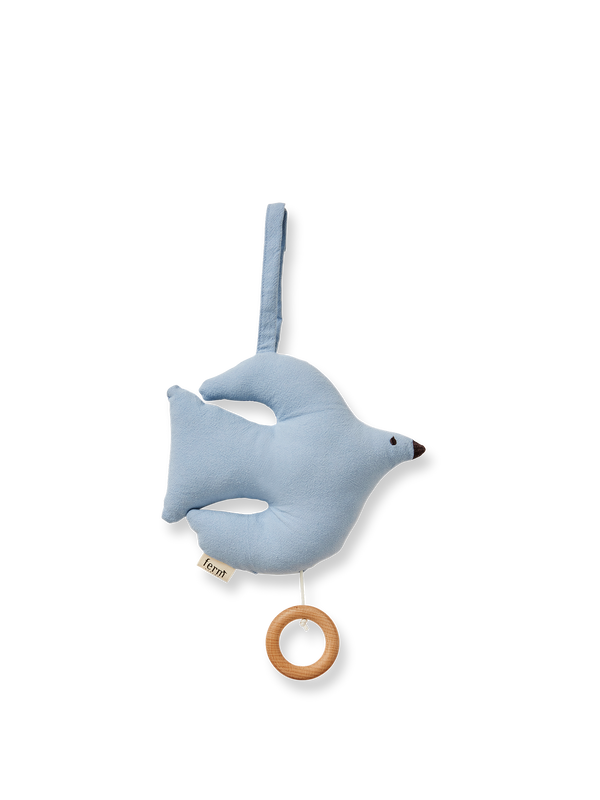 ferm LIVING Swif Bird Music Mobile – Blue Fog