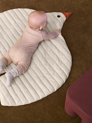 ferm LIVING Swif Quilted Mat – Undyed