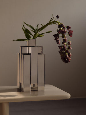 ferm LIVING Tessera Vase 3 x 3 – Mirror Polished