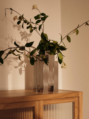 ferm LIVING Tessera Vase 3 x 3 – Mirror Polished