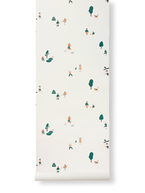 ferm LIVING The Park Wallpaper – Off-white