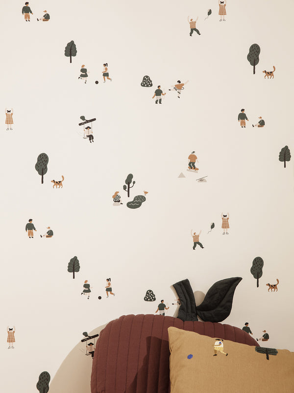 ferm LIVING The Park Wallpaper – Off-white