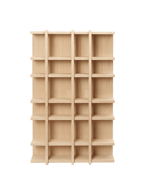 ferm LIVING Tilem Shelf 4 x 6 – Natural Oak Veneer