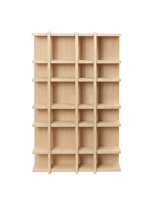 ferm LIVING Tilem Shelf 4 x 6 – Natural Oak Veneer