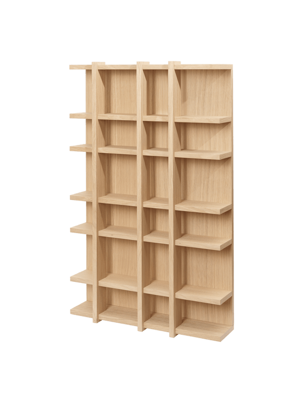 ferm LIVING Tilem Shelf 4 x 6 – Natural Oak Veneer