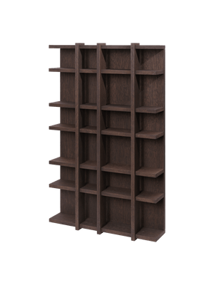 ferm LIVING Tilem Shelf 4 x 6 – Dark Stained Oak
