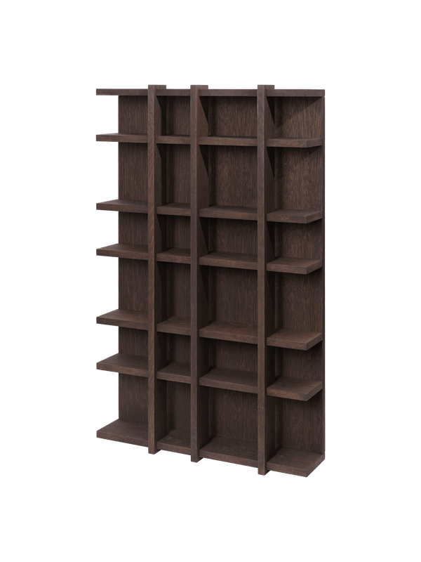 ferm LIVING Tilem Shelf 4 x 6 – Dark Stained Oak