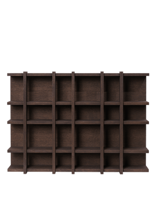 ferm LIVING Tilem Shelf 6 x 4 – Dark Stained Oak