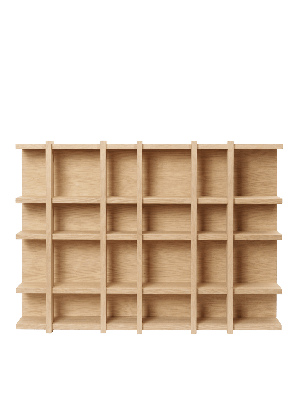 ferm LIVING Tilem Shelf 6 x 4 – Natural Oak Veneer