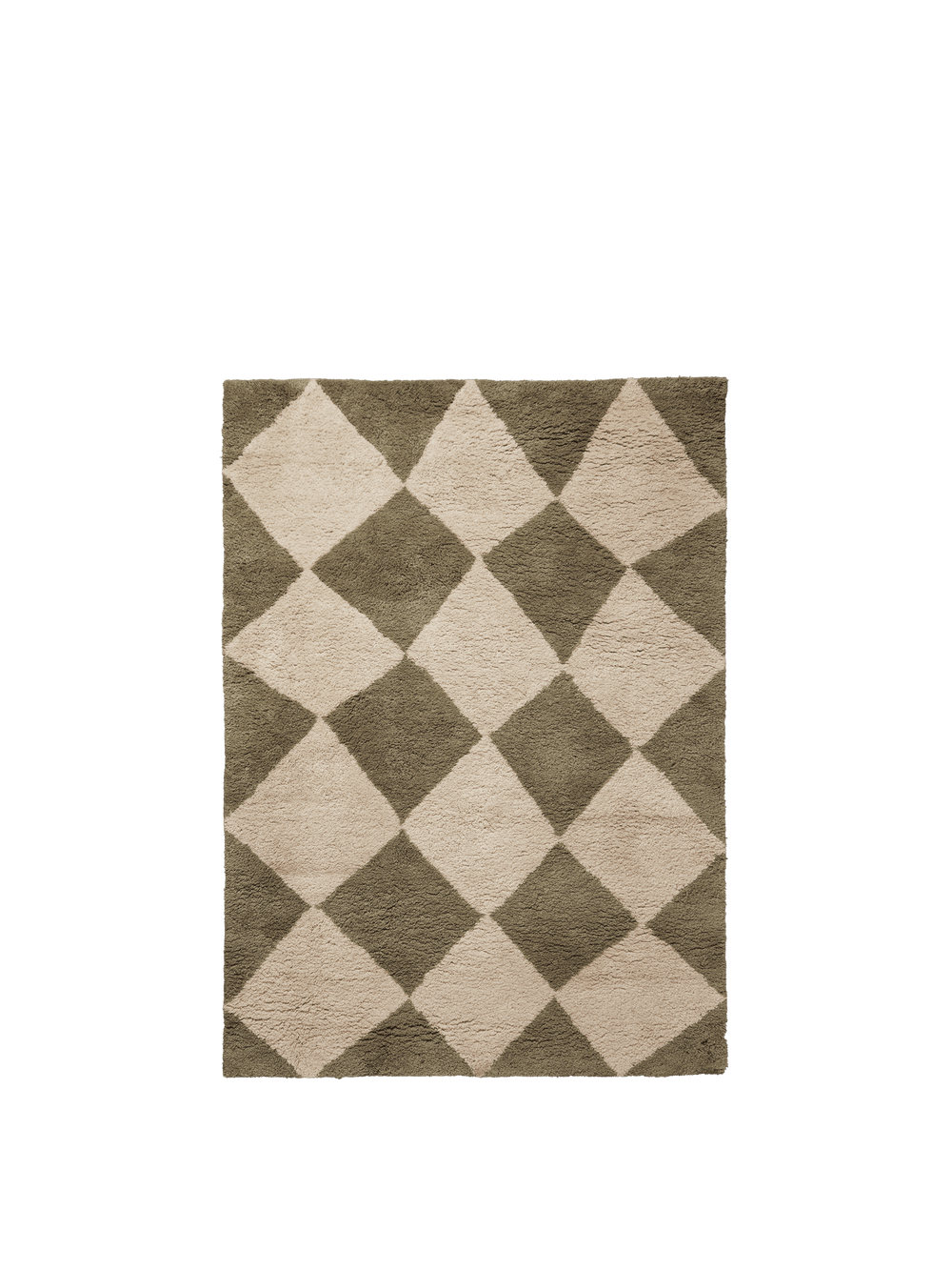 ferm LIVING Tilt Rug 140 x 200 cm – Elm Green