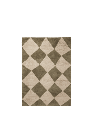 ferm LIVING Tilt Rug 140 x 200 cm – Elm Green