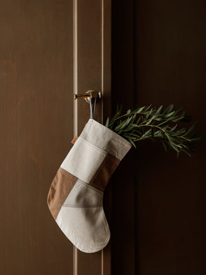 ferm LIVING Tonal Christmas Stocking – Natural