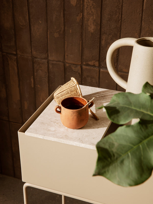 ferm LIVING Tray for Plant Box Marble – Beige
