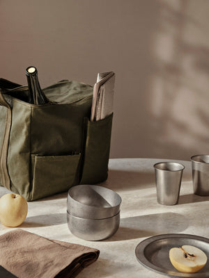 ferm LIVING Tumbled Cup – Stainless Steel
