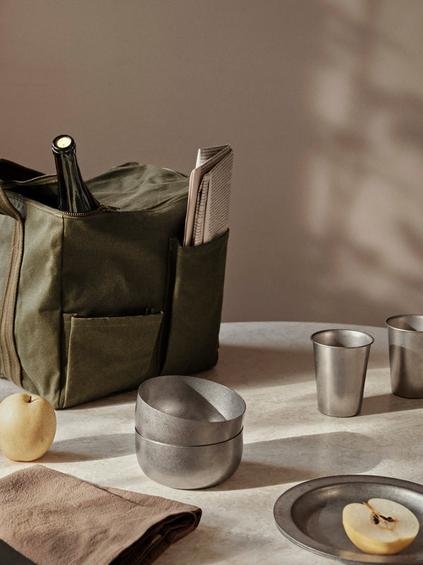 ferm LIVING Tumbled Cup – Stainless Steel