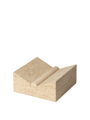 ferm LIVING Tvara Book Stand – Travertine