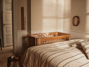 ferm LIVING Twill Bedspread Double – Off-White / Black