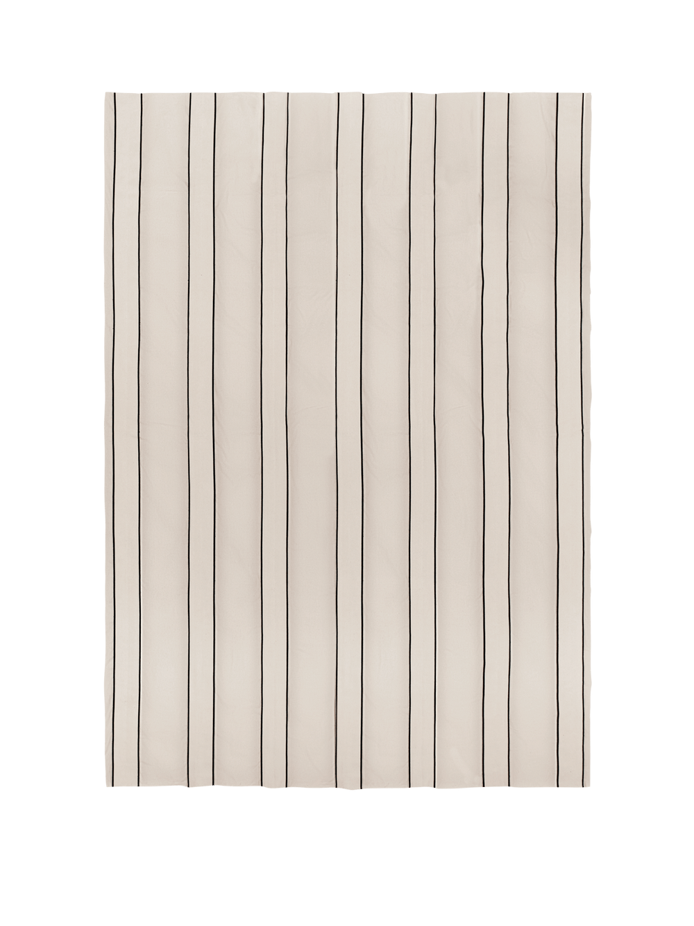 ferm LIVING Twill Bedspread Single – Off-White / Black