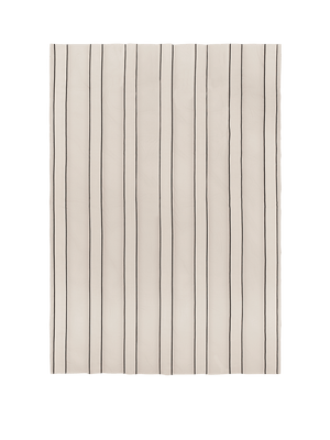 ferm LIVING Twill Bedspread Single – Off-White / Black